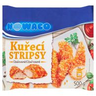 Stripsy kuřecí obalované mražené 500g 