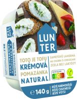 LUNTER Tofu krém.pom.natural 140g 