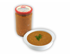 Polévka frankfurtská s uzeninou 650g