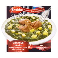 Plec vepřová, špenát, brambor 330g