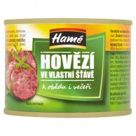 Hovězí ve vlastní šťávě 180g