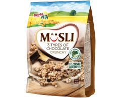 Crunchy musli 3druhy čokolády 375g