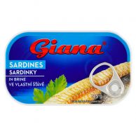 Sardinky ve vlastní šťávě Giana 125/90g