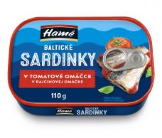 Sardinky Baltic. v tomatě 110g/77g