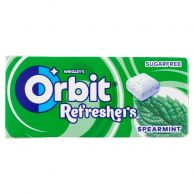 Žvýkačky Orbit refresh. spearmint 15,6g