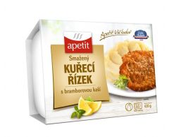 Smažený kuřecí řízek bramborová kaše 420g