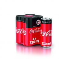 Coca-Cola Zero multipack 4*0,33l plech