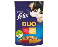 Felix fantas. duo hovězí+drůbeží 85g koč.