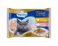Prev. nat. kapsa kuře+krůta želé 4x85g