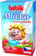 Bobík mlíčko s příchutí jahoda 250ml