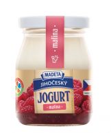 Jhč. jogurt malina sklo 200g