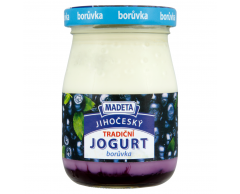 Jihočeský jogurt borůvka sklo 200g