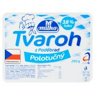 Milko tvaroh polotučný 250g 