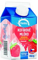Kefírové mléko jahoda 0,8% 450g RANKO