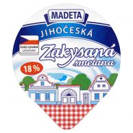 Jihočeská zakysaná smetana 18% 180g