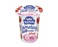 Kunín sametový jog.jahoda 150g