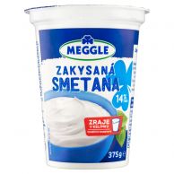 Smetana zakysaná 14% 375g Meggle