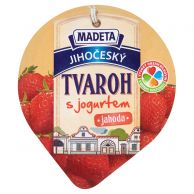 Jihočeský tvaroh s jogurtem jahoda 135g