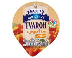Jihočeský tvaroh s jogurtem broskev 135g