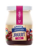 Jč. jogurt višeň sklo 200g 