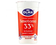 Smetana ke šlehání 33% 200g Olma