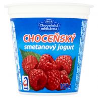 Choceňský jogurt smetanový malina 150g