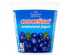 Choc. smetanový jogurt borůvka 150g