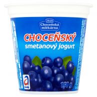 Choc. smetanový jogurt borůvka 150g
