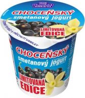 Choc. smet. jog. černý rybíz s van. 150g