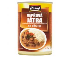 Vepřová játra na cibulce 415g