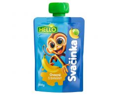 Kapsička HELLO jablko banán 100g