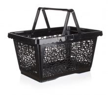Košík nákupní plastový černý