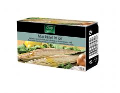 Makrela v oleji Coop Premium 125/90g