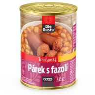 Trenčanský párek s fazolí Dle Gusta 415g