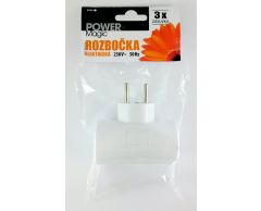 Rozbočka 3zásuvka Power Magic 230V