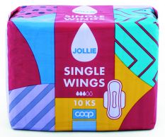 Dám. vložky Jollie single s křidélky 10ks