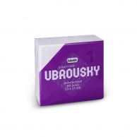 Ubrousky bílé COOP Klasik 1vrstvé 80ks