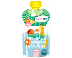Přesnídávka Babyland broskev & banán 120g