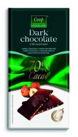 Čok. hořká s lísk. ořechy 70% Premium 80g