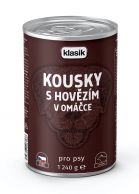 Kousky s hov. v omáčce Klasik 1240g pes