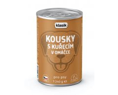 Kousky s kuř. v omáčce Klasik 1240g pes