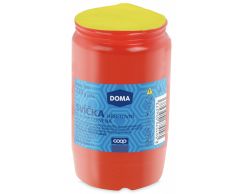 Svíčka hřbitovní olejová červená 130g