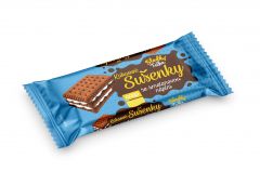 Sušenky kakao. smet.náplň 36,6g Sl.Tečka