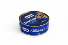 Atlantické sardinky vl. šť+olej 240/168g